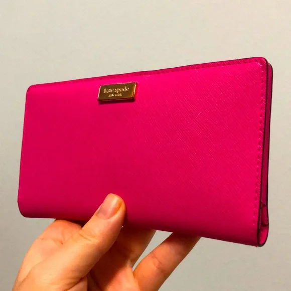 Hot Pink Kate Spade Wallet - Picture 1 of 5